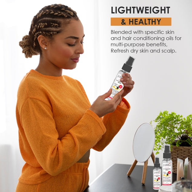 J. AMILA NATRUAL Style Hair Care Silk Smoothing Serum With Vitamin E & Olive Oil (2oz)