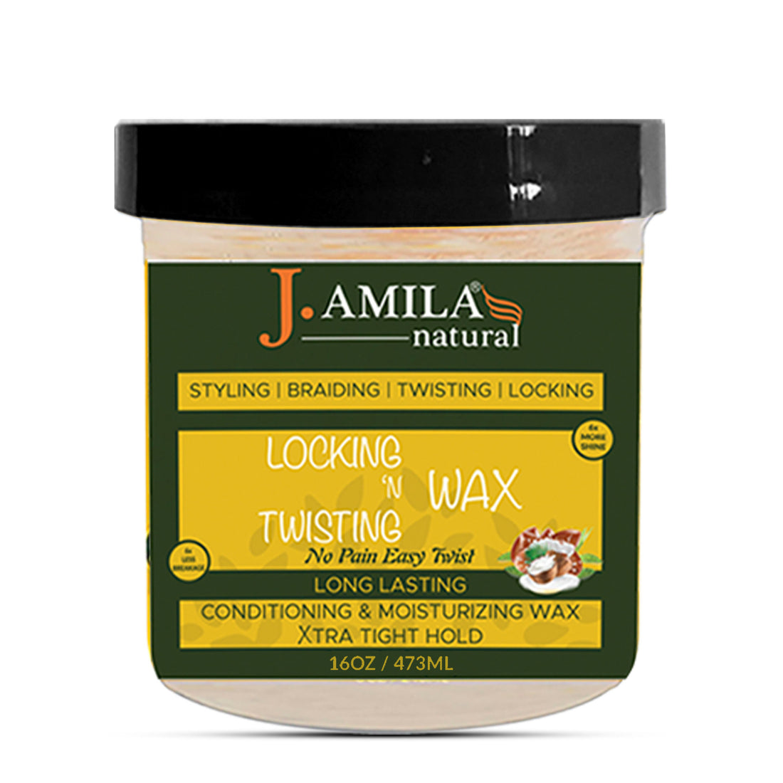 J. AMILA Award-Winning Locking N Twisting Wax 16oz