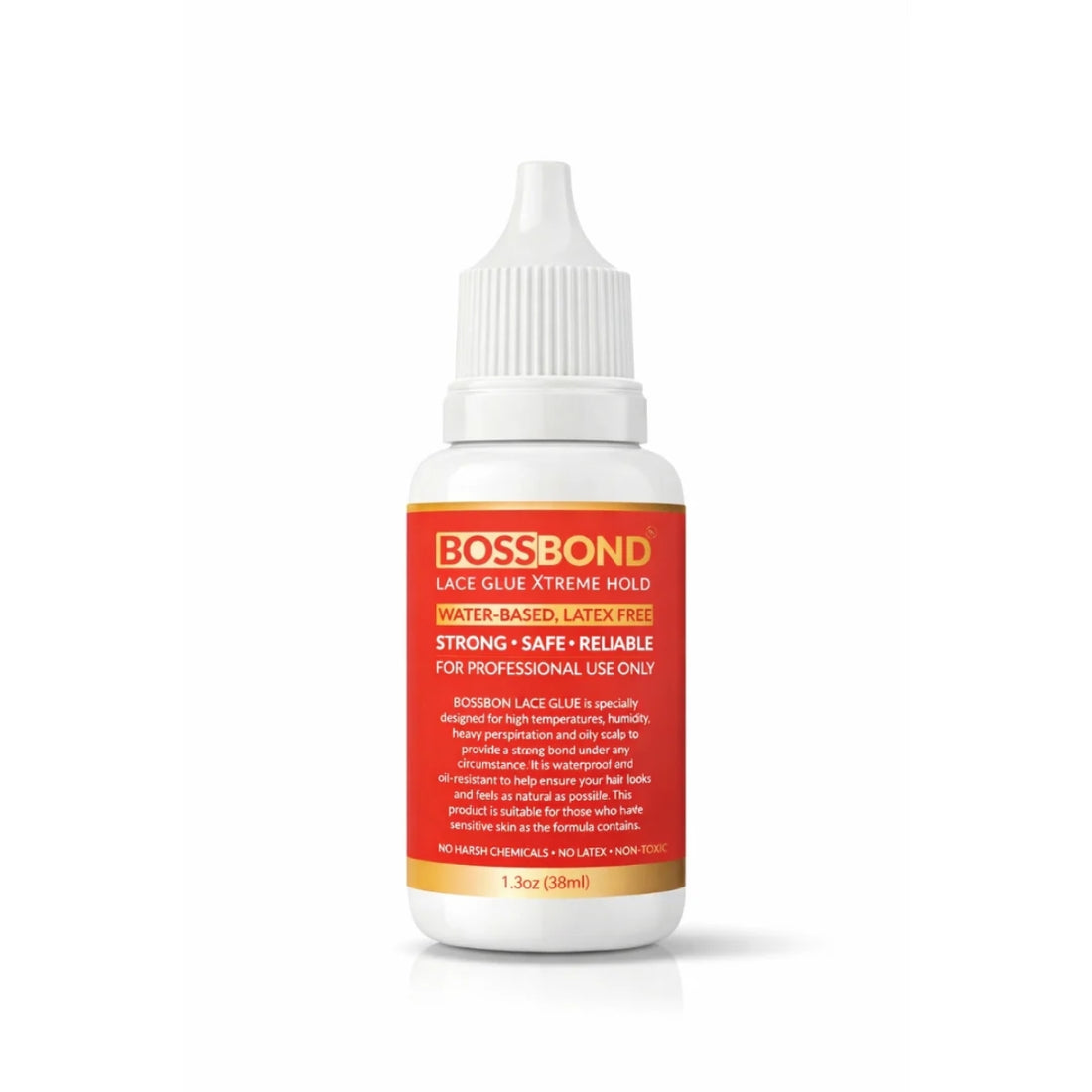BossBond Lace Glue Xtreme Hold Water-Based, Latex-Free Wig & Lace Adhesive 1.3 Oz