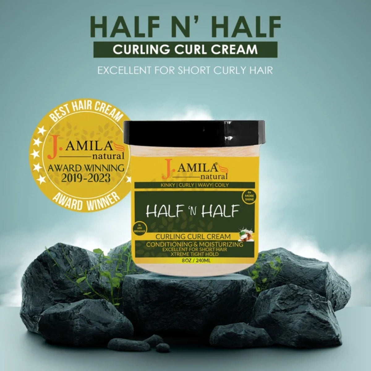 J. AMILA Award-Winning Half N’ Half Curl Cream (8oz)