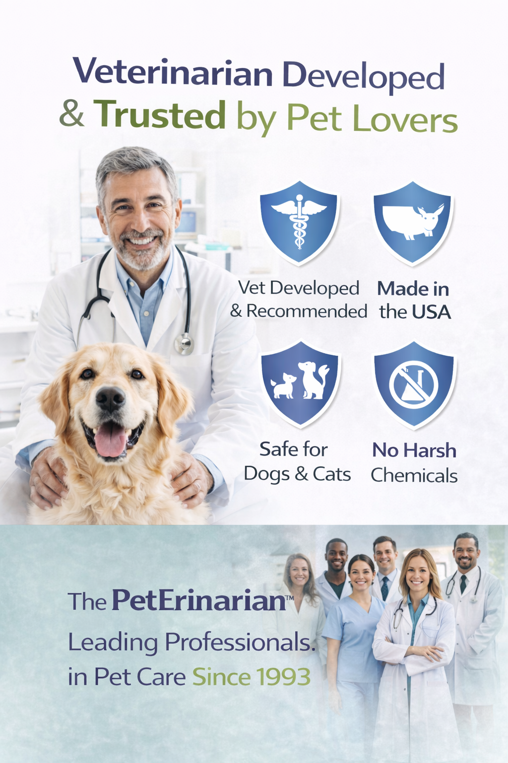 The PetErinarian™ Natural Flea & Tick Spray – Lavender & Mint 8oz