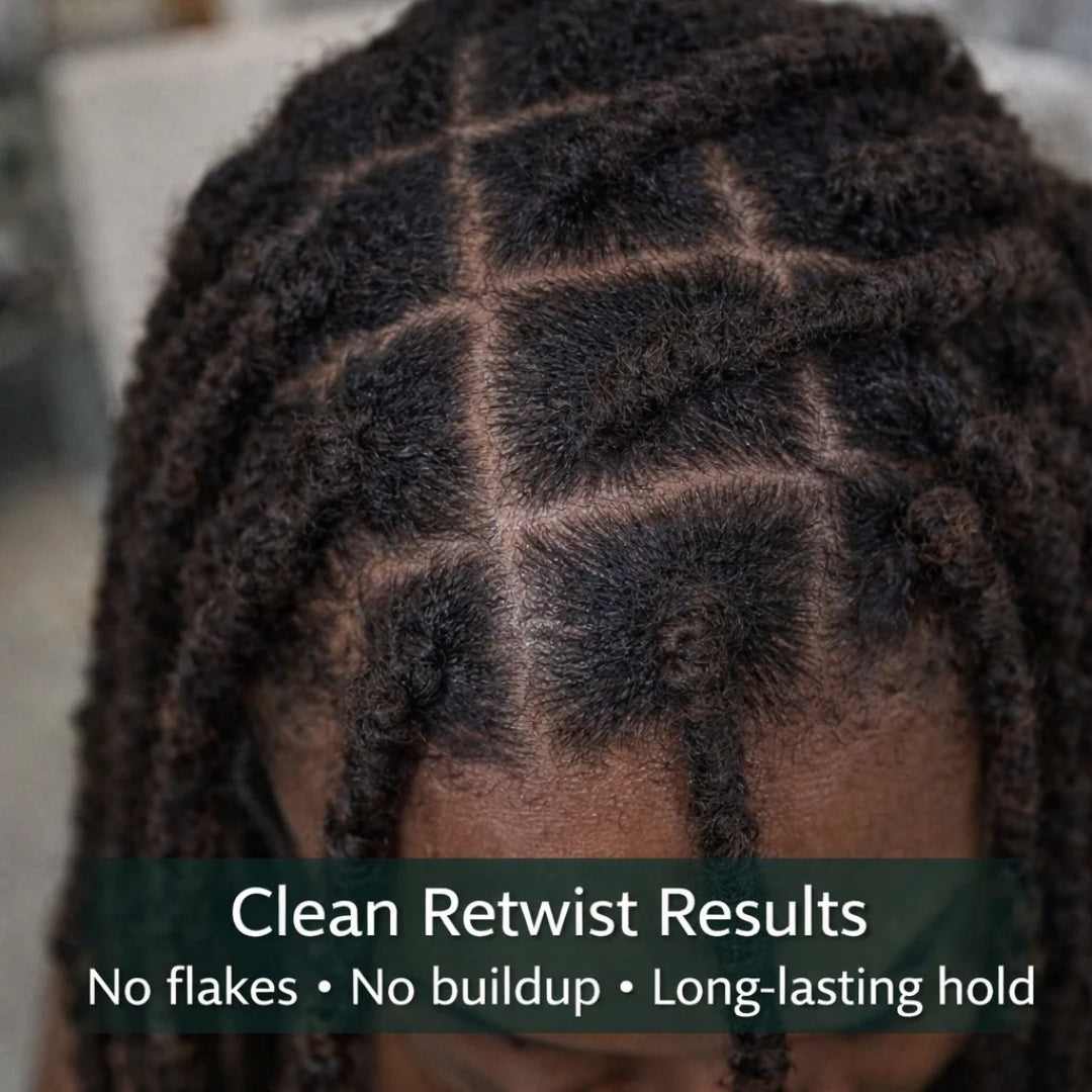 Stylo™ Locs Loxs Super Hold Hair Gel Locking, Twisting, Braiding & Edges Hold Hair Gel Black Castor Oil & Sea Moss 16oz