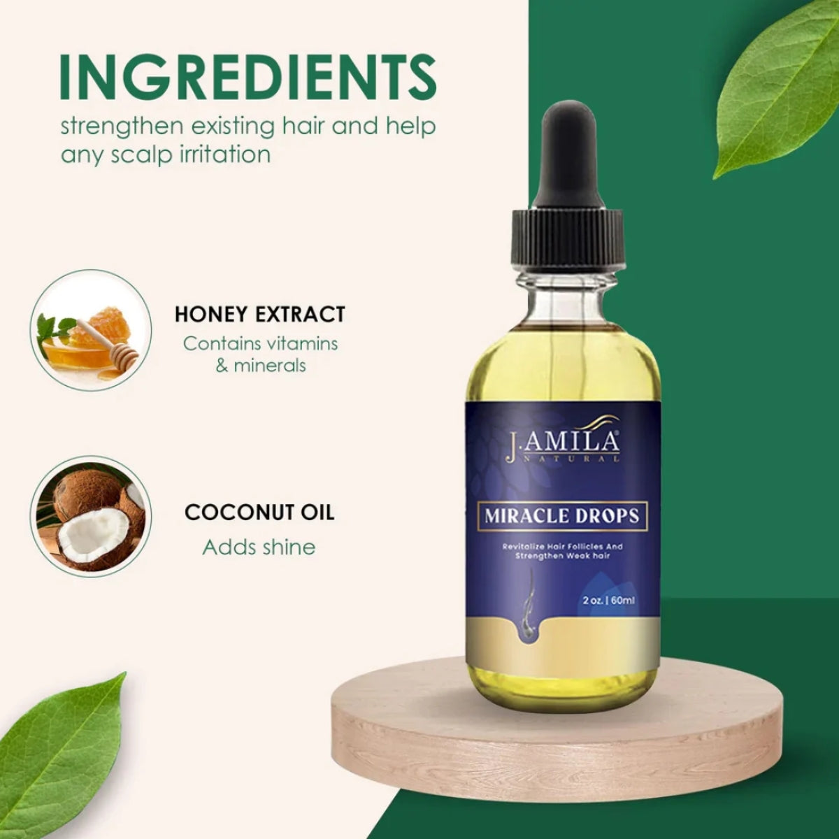 J. AMILA® Natural Miracle Drops (2oz)