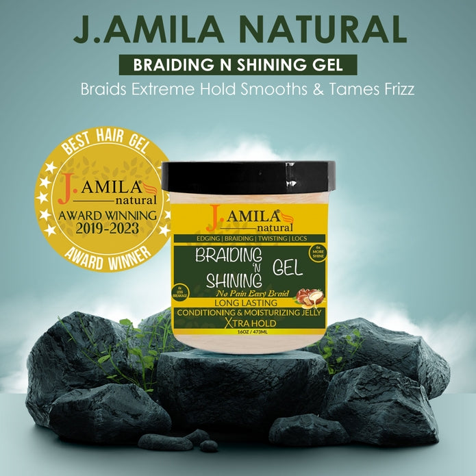 J. AMILA Award-Winning Braiding ‘N Shining Gel (16oz)