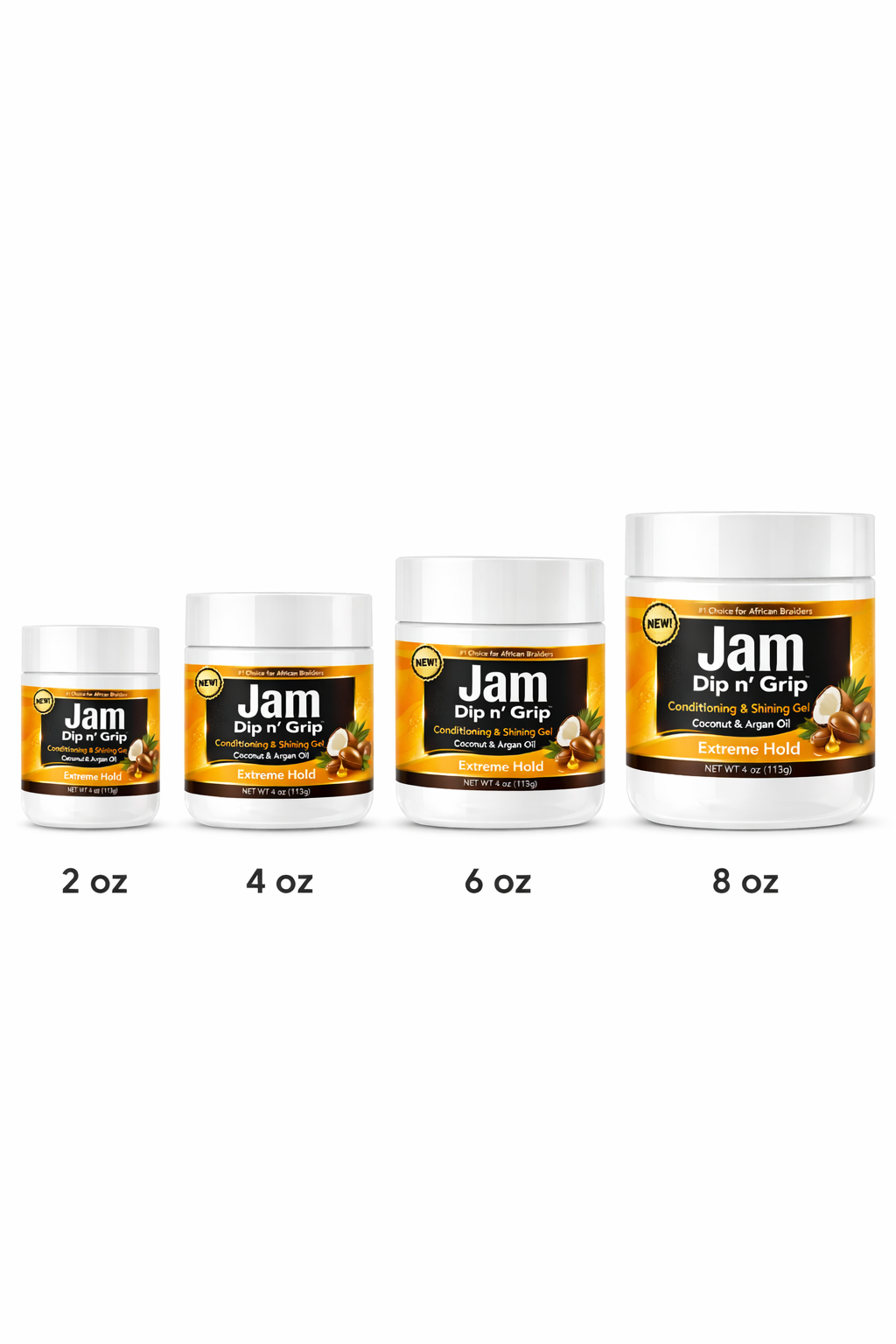 Jam Dip n’ Grip® Extreme Hold Conditioning & Shining Gel 4oz