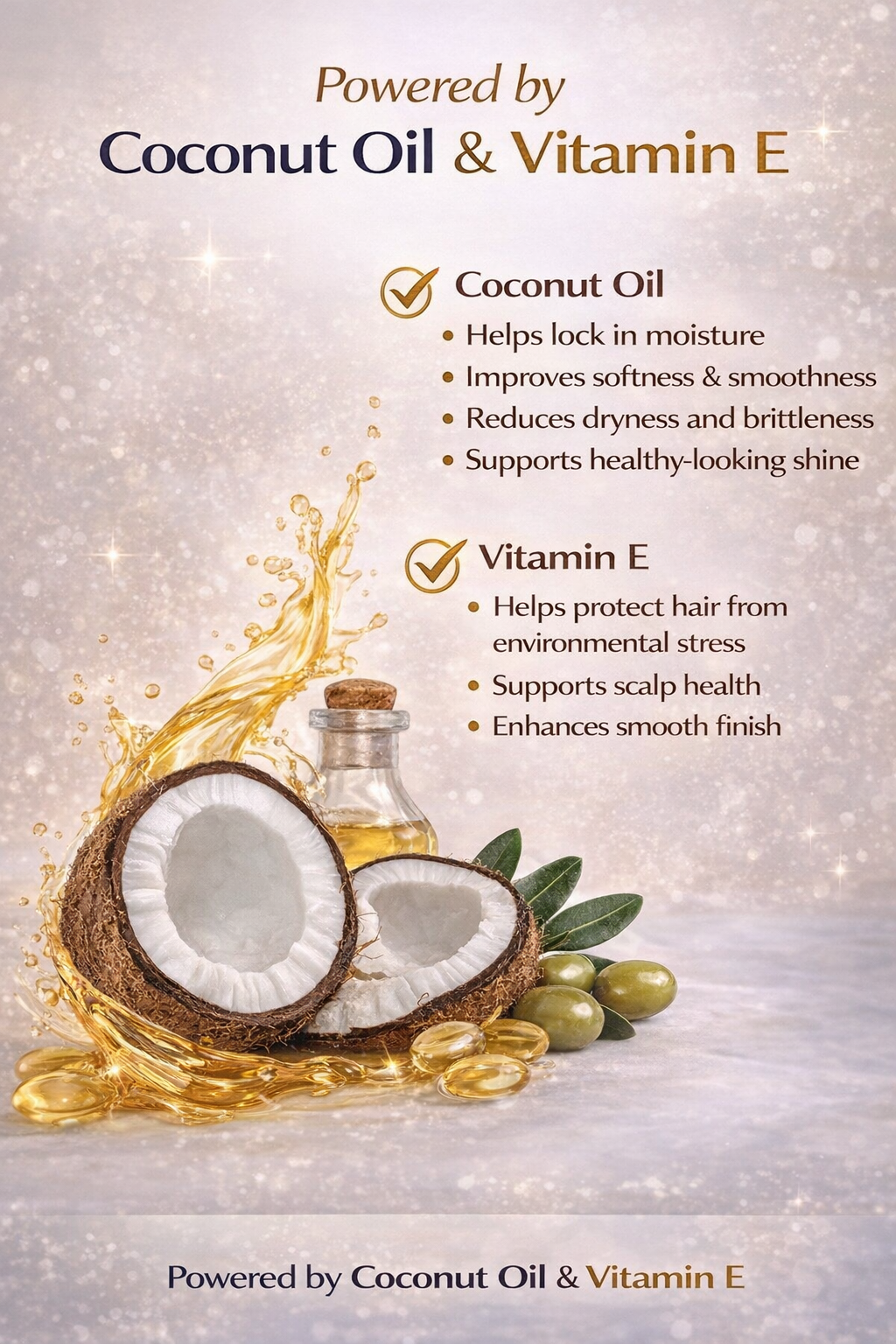 J. AMILA Natural Leave-In Conditioner & Detangler with Vitamin E & Coconut Oil – Heat & UV Protection for Natural, Wigs, Braids & Synthetic Hair (8 oz)