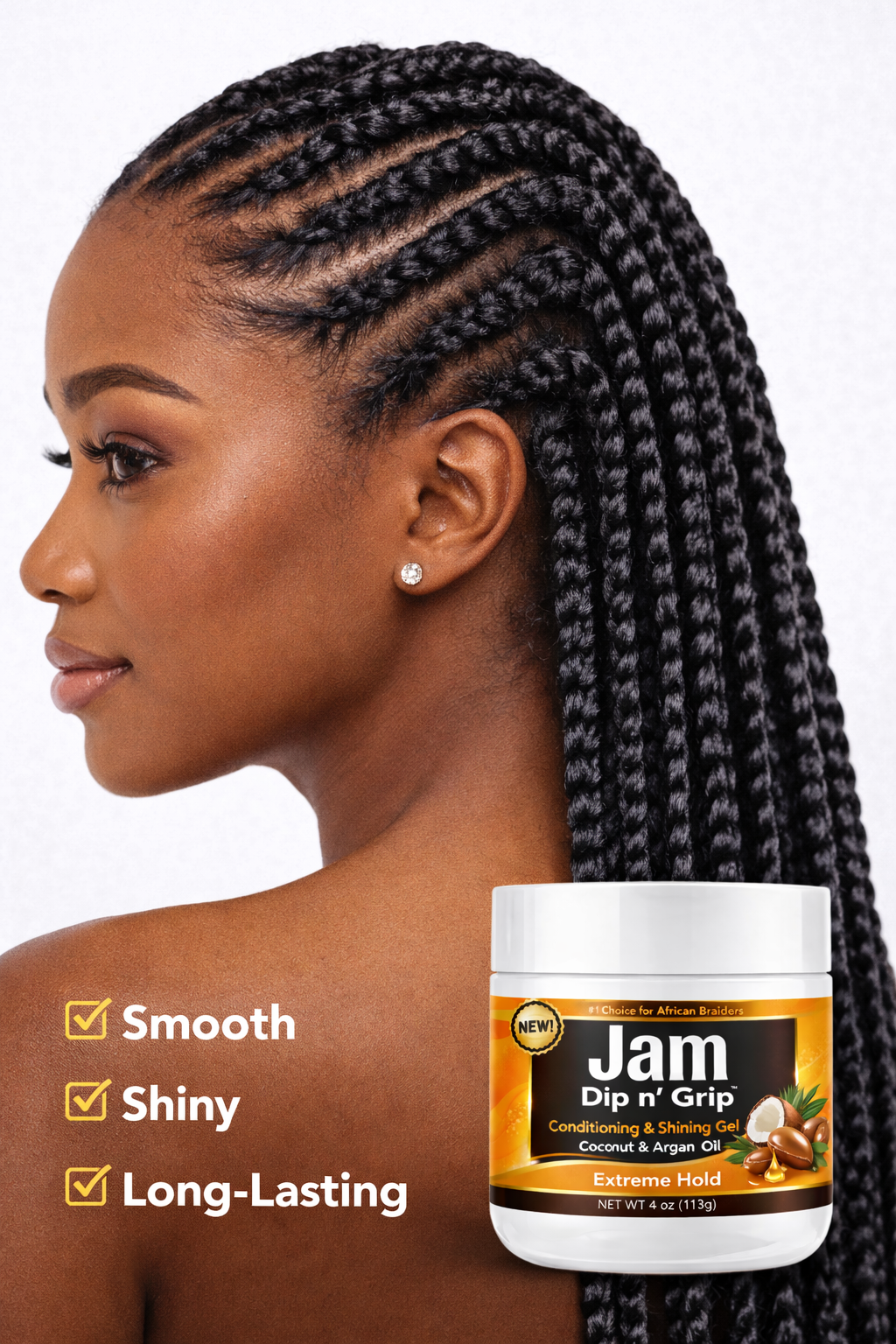 Jam Dip n’ Grip® Extreme Hold Conditioning & Shining Gel 4oz