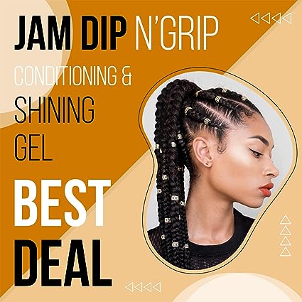 JAM DIP N GRIP Extreme Hold Conditioning & Shining Gel bundle (3) 2oz each