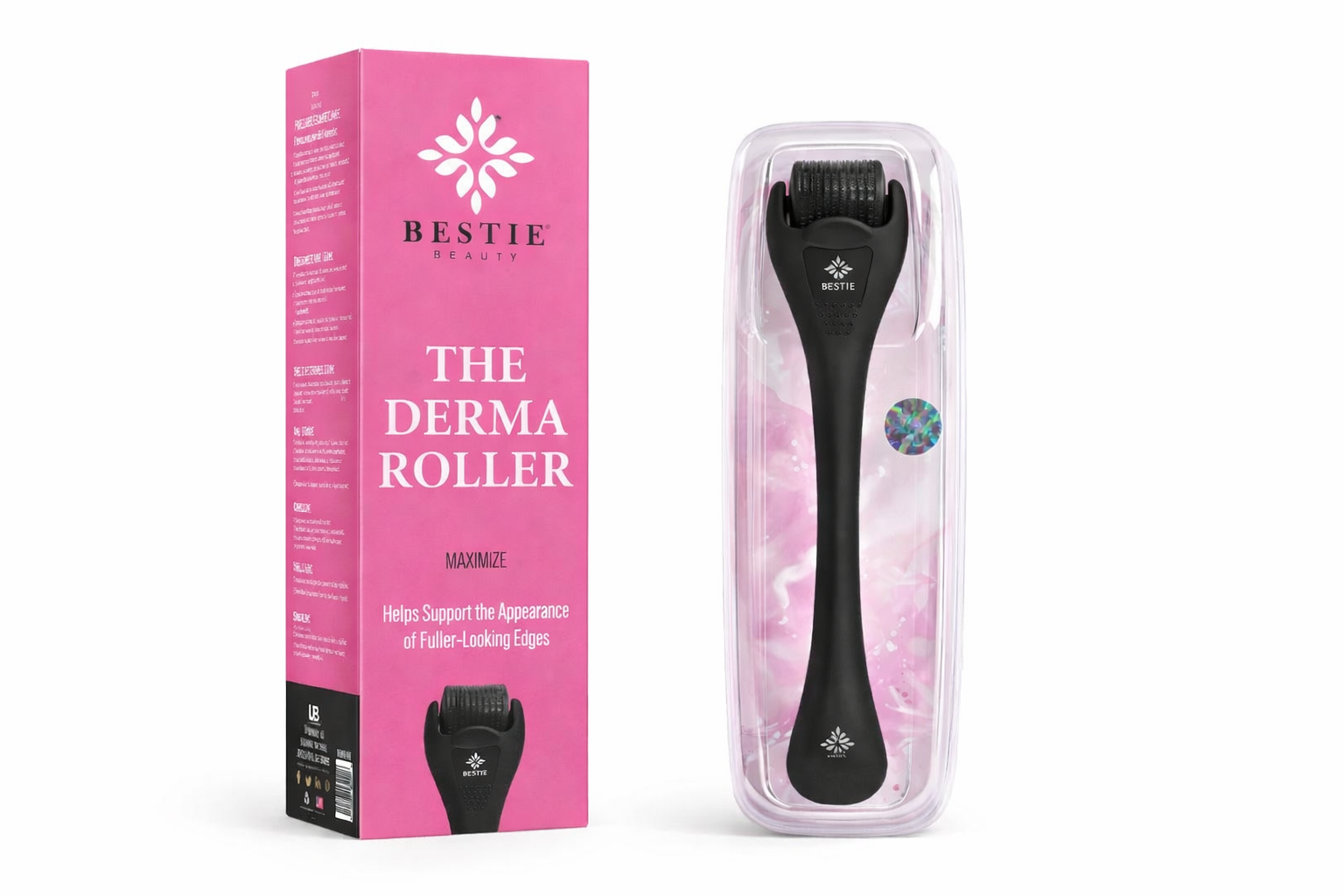 BESTIE Beauty Derma Roller for Edges & Hairline – Supports Fuller-Looking Edges, At-Home Edge Care Tool