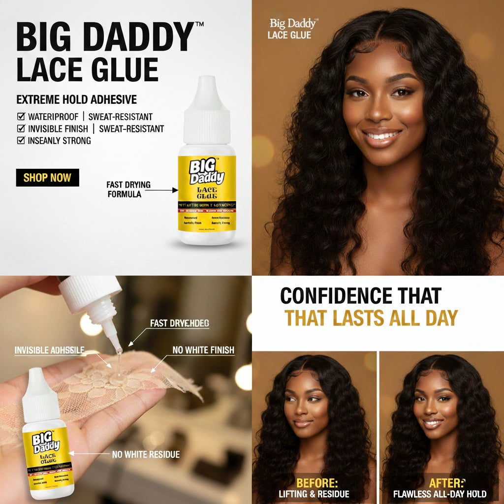 Big Daddy™ Lace Glue Extreme Hold Invisible Lace Adhesive (Waterproof & Sweat-Resistant)