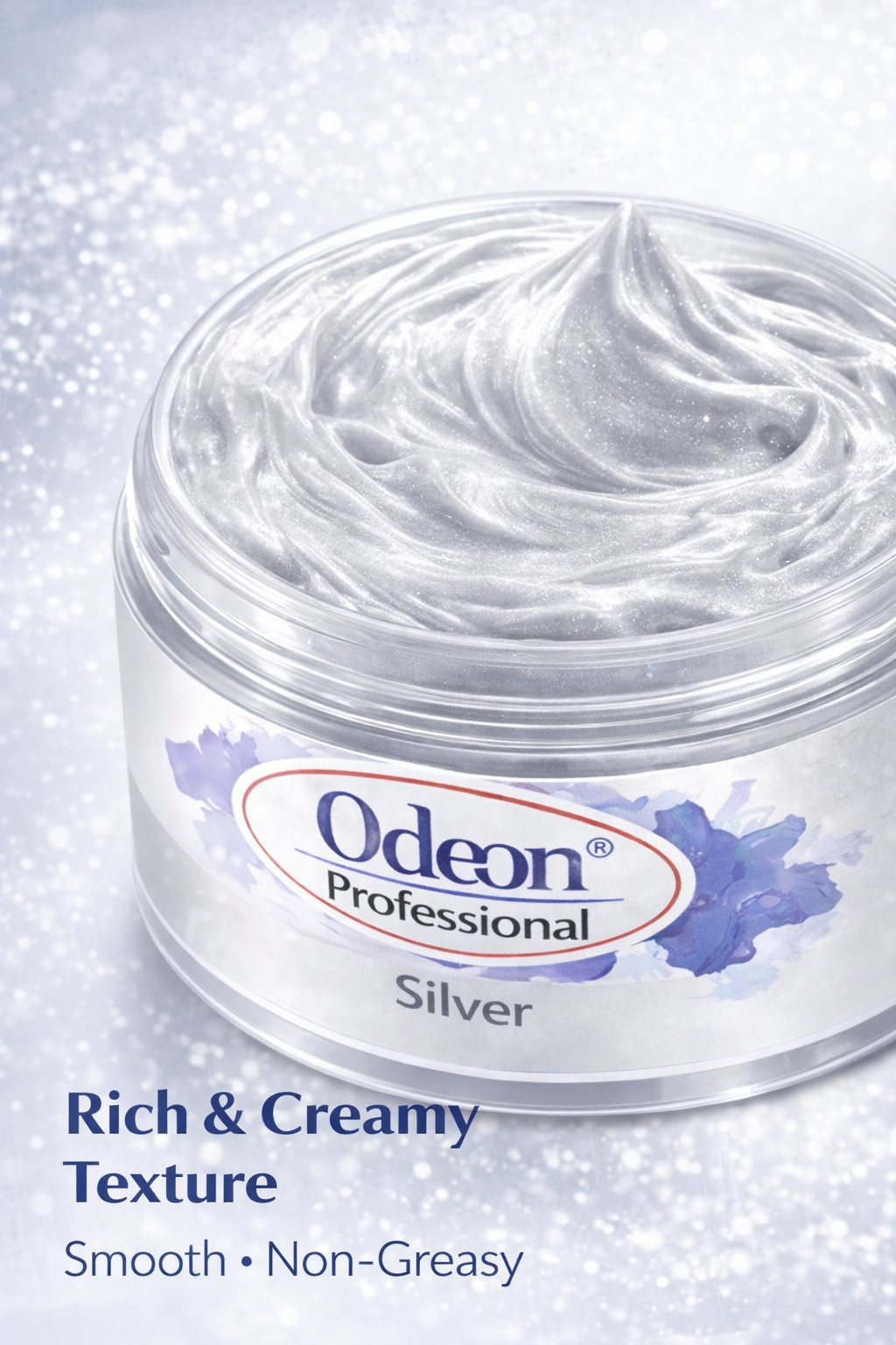 Odeon Professional Silver Hair Color Wax – Temporary Hair Dye for Women & Men | Washable, Natural Ingredients, Easy Styling (4.23oz)