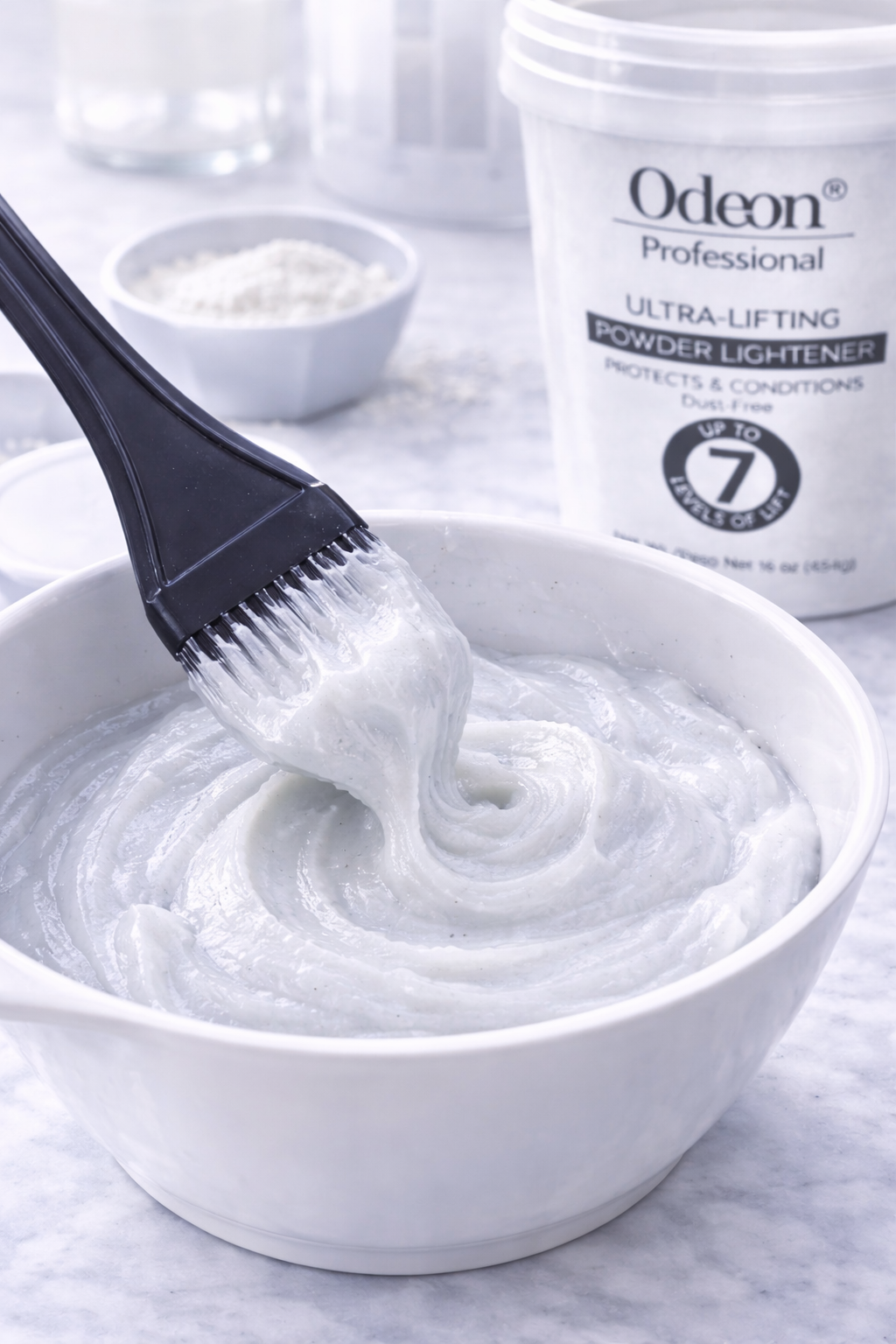 Odeon® Professional Ultra-Lifting Powder Lightener – Dust-Free Bleach, Up to 7 Levels of Lift (16 Oz)