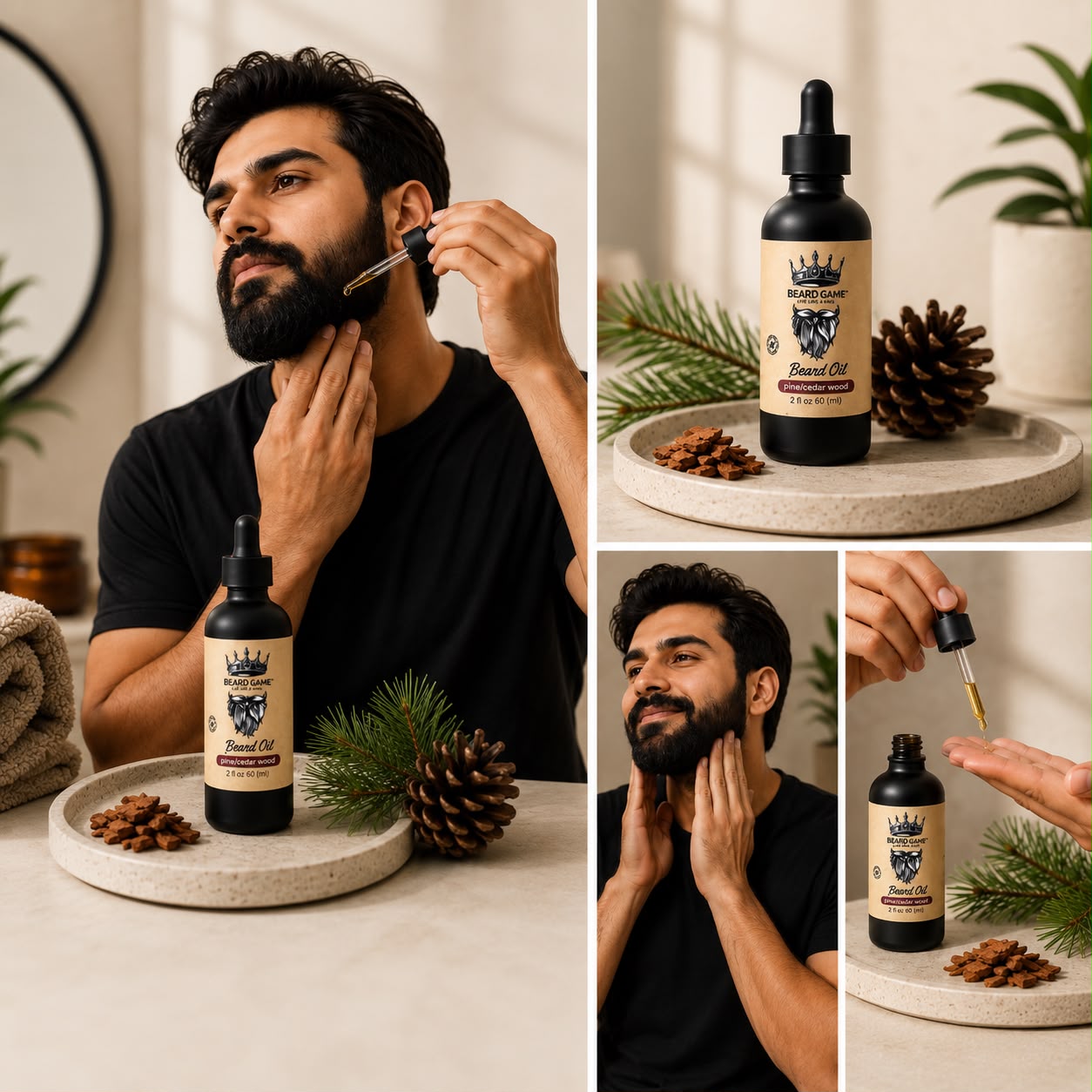 Beard Game Pine & Cedarwood Beard Oil | Soften, Condition & Nourish
