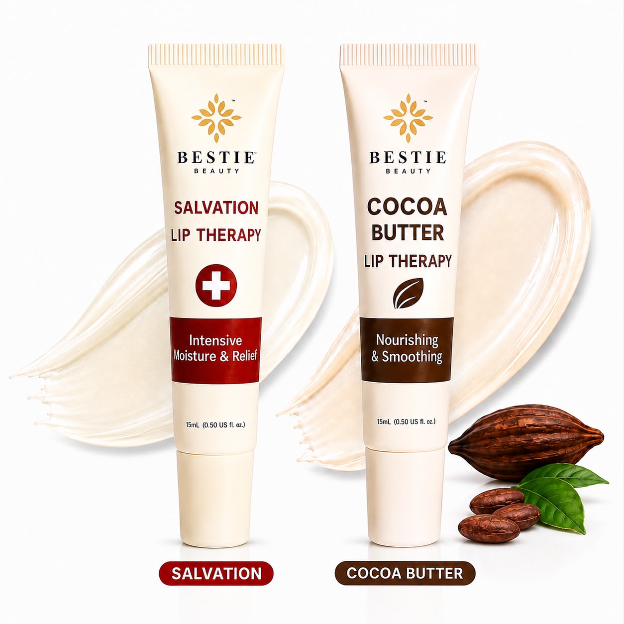 Bestie Beauty Salvation & Cocoa Butter Lip Therapy Duo