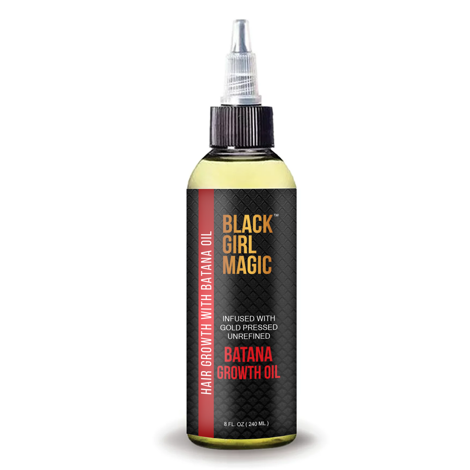 Black Girl Magic infused with gold press Unrefined Batana growth hair oil 4 Oz