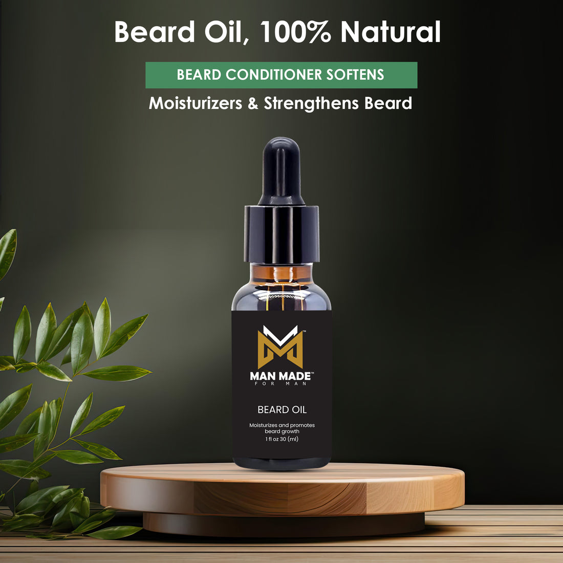 Man Made for Man Beard Oil Moisturize and Growth (1 fl oz)