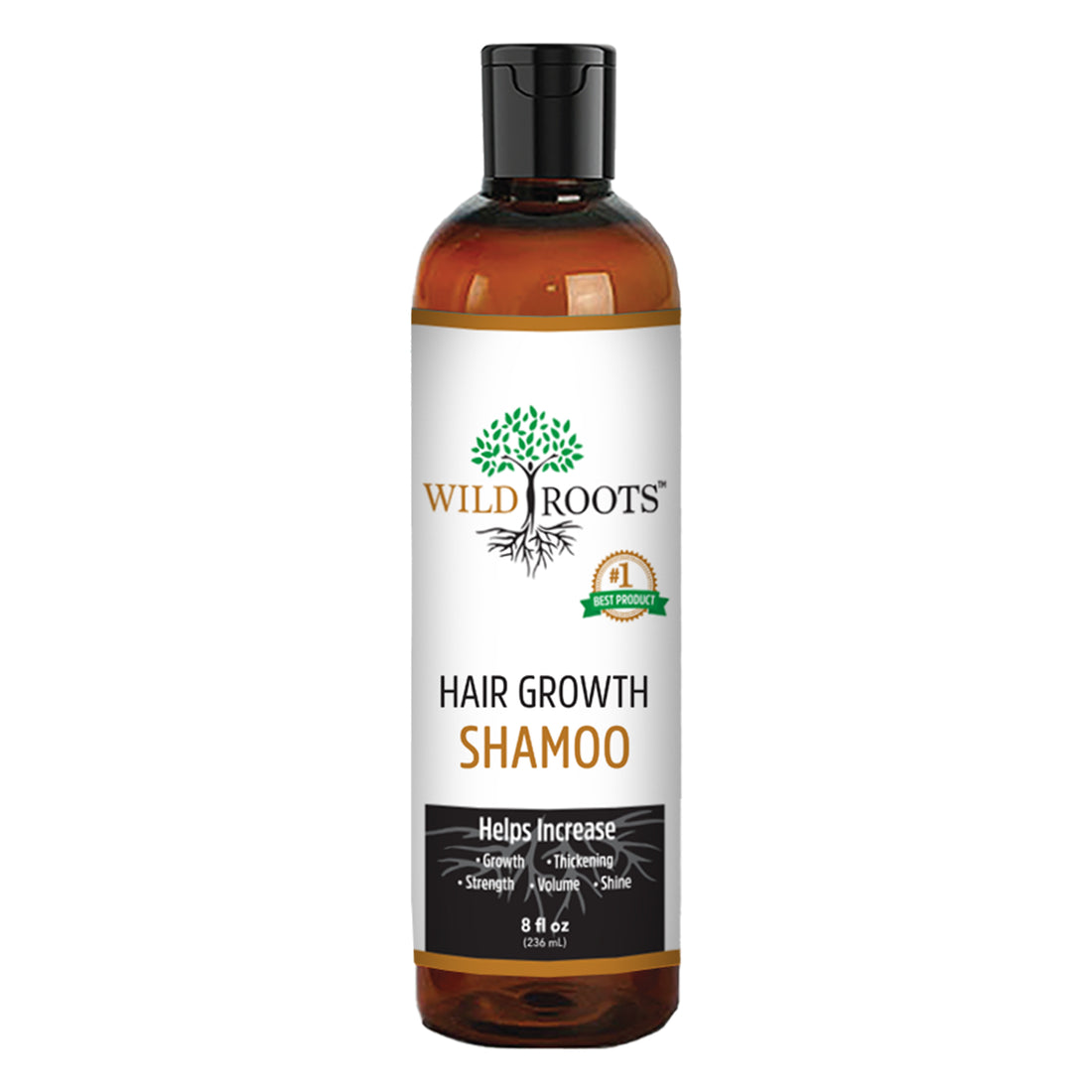 WildRoots Hair Growth Thickening Natural Shampoo (8oz)