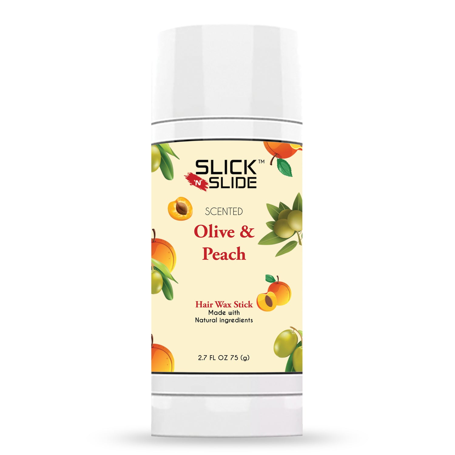 Slick N Slide Olive &amp; Peach Hair Wax Stick 2.7oz