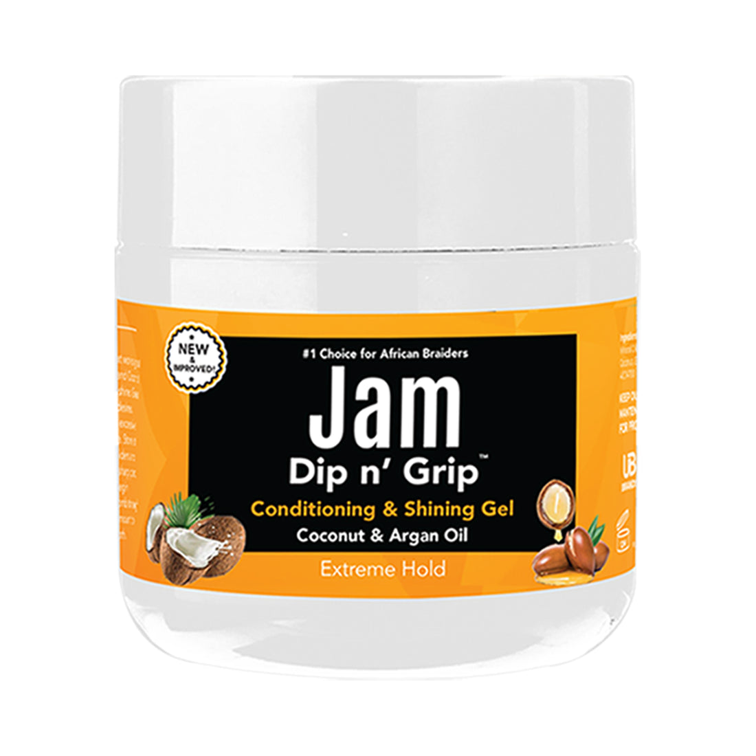 Jam Dip N Grip Coconut &amp; Argan Oil Shining Gel (4oz)