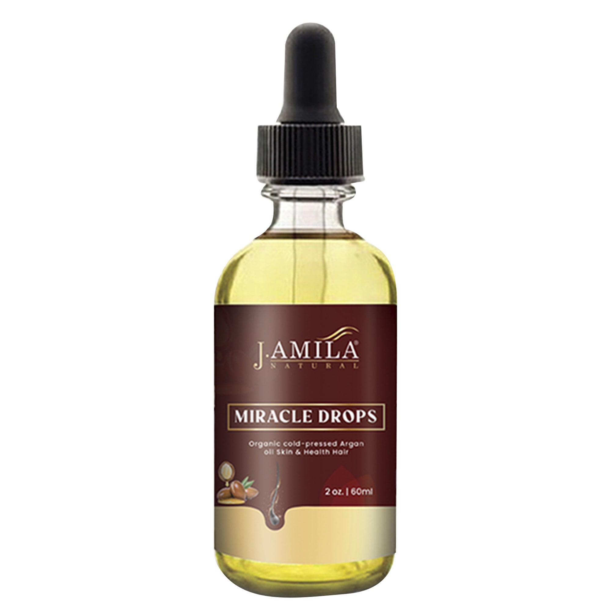 J. AMILA Miracle Drops Organic Cold-Pressed Argan Oil (2oz)