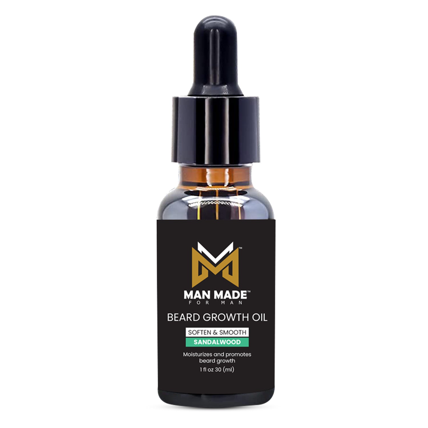 Man Made Beard Growth Oil Soften Smooth Sandalwood (1oz)