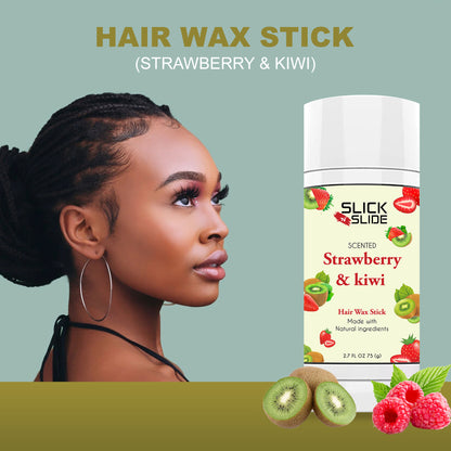 Slick N Slide Strawberry &amp; Kiwi Hair Wax Stick 2.7 fl oz