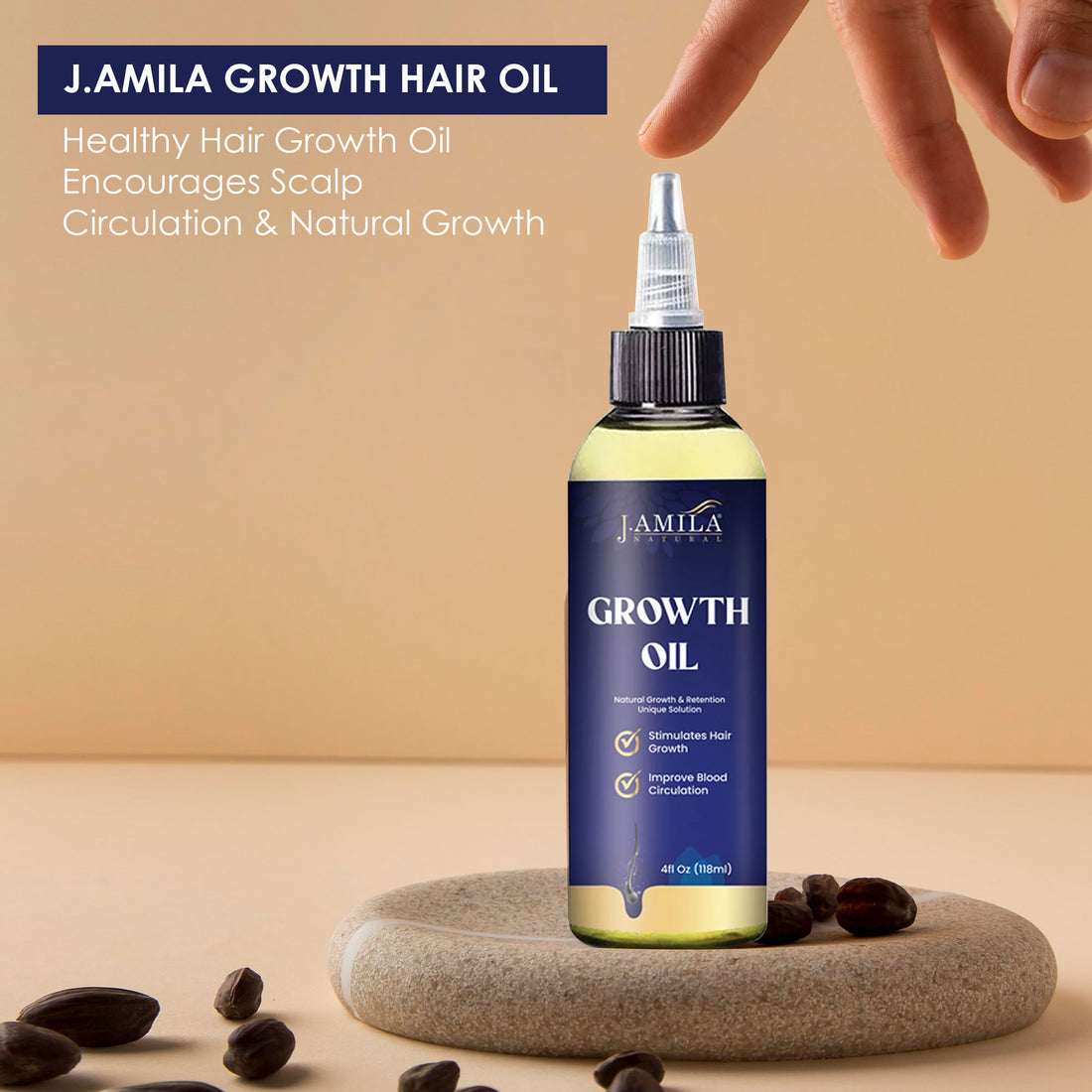 J.AMILA® Natural Growth Oil 4oz