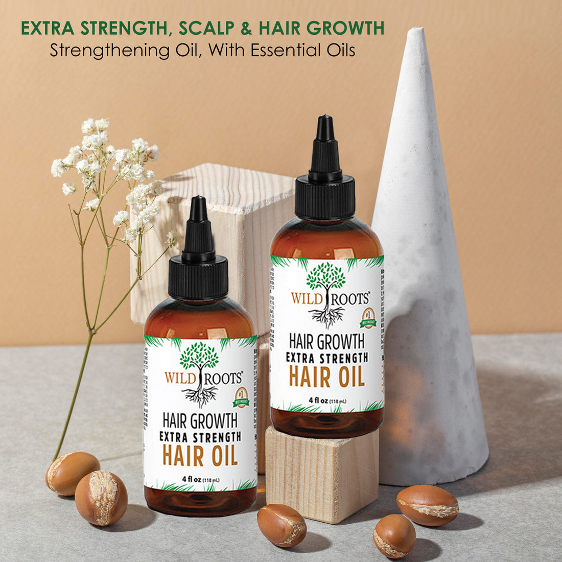 Wildroots Hair Growth Oil Extra Strength Formula (4oz)