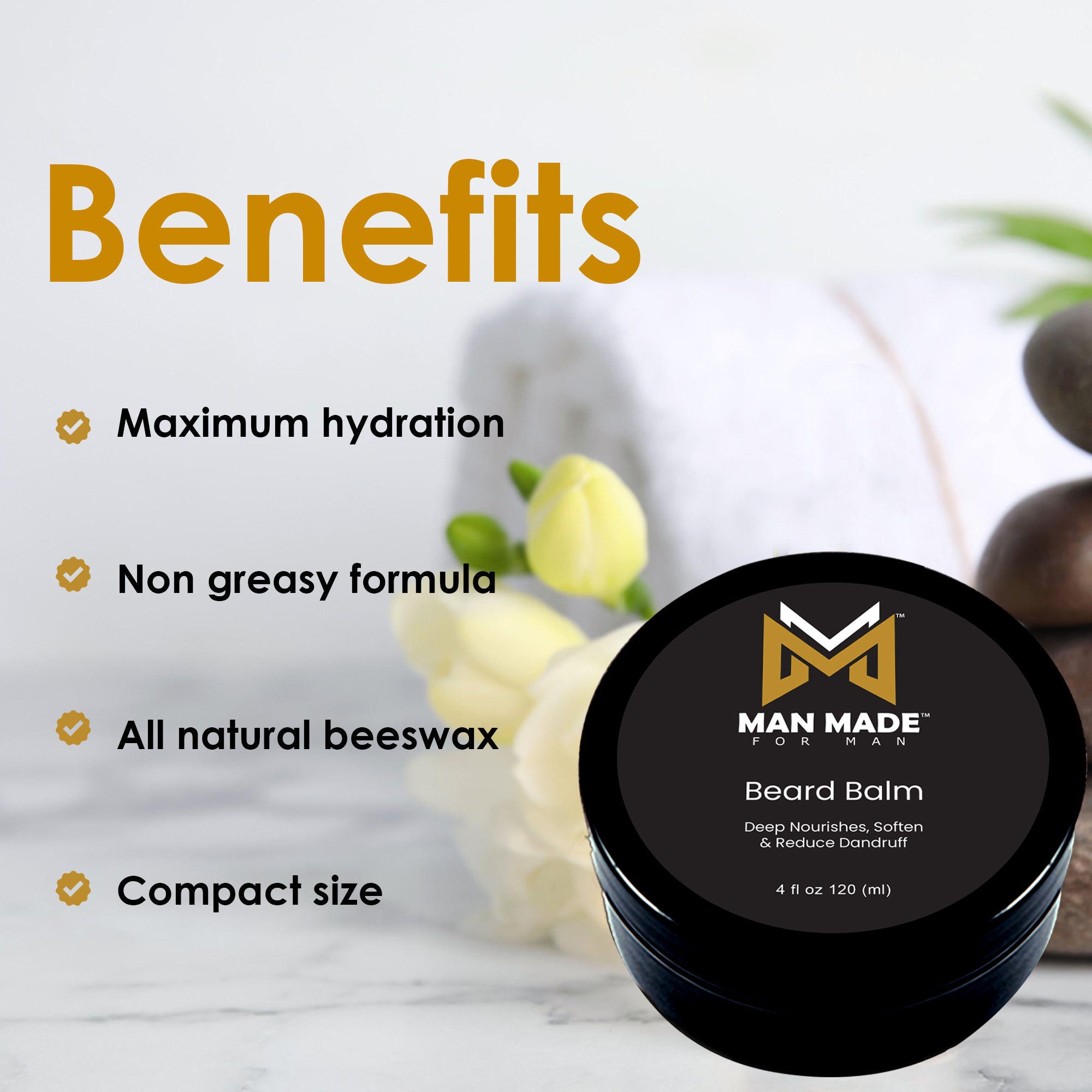 Man Made for Man Beard Balm Deep Nourishes (4 fl oz)