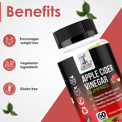 J. AMILA Apple Cider Vinegar Gummies (60ct)