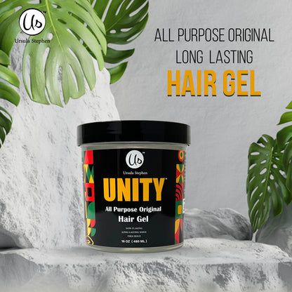 Ursula Stephen Unity All Purpose Original Hair Gel Non-Flaking, Long Lasting Shine, Firm Hold For All Hair Types 16 oz