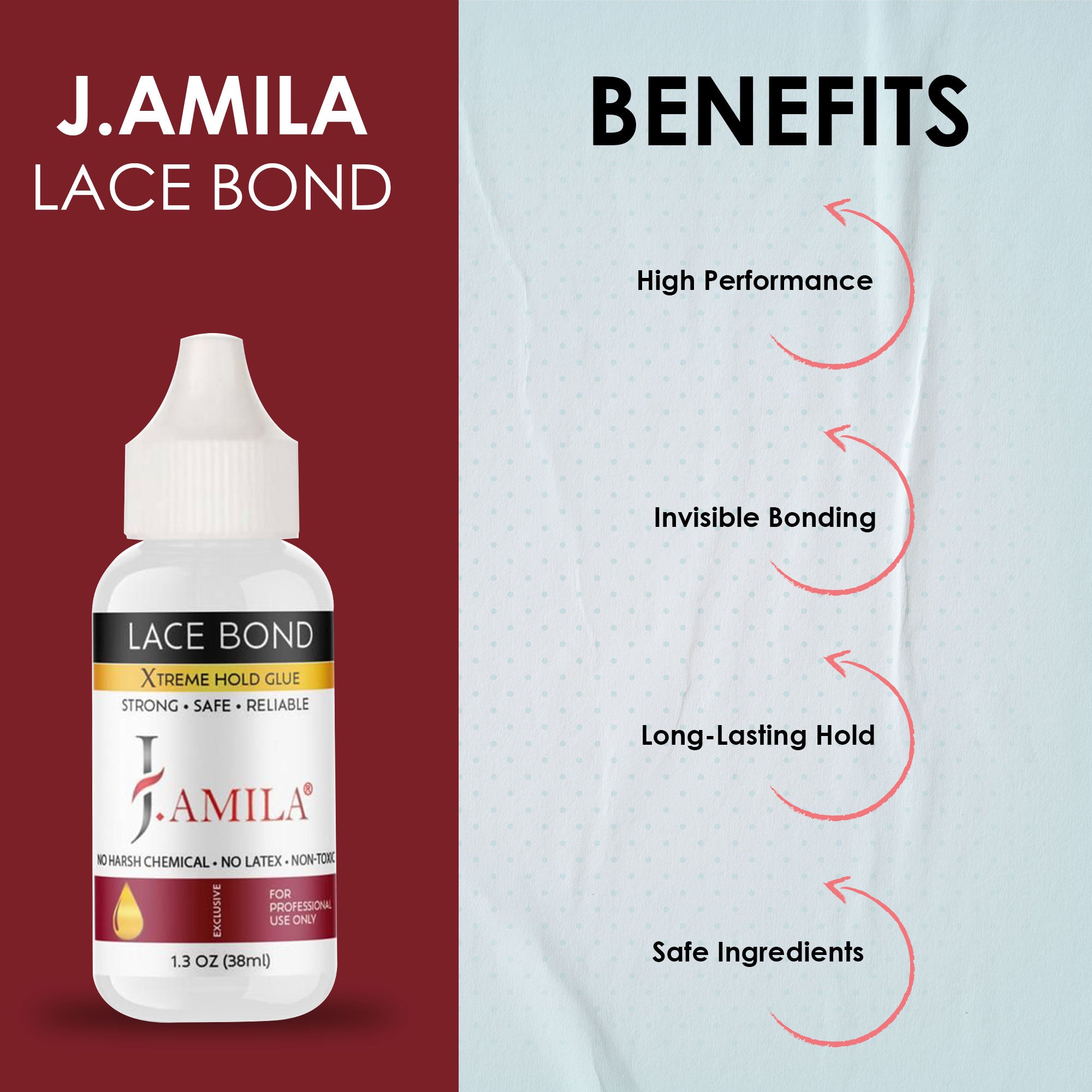 J. AMILA® Lace Bond Xtreme Hold Glue (1.3oz)