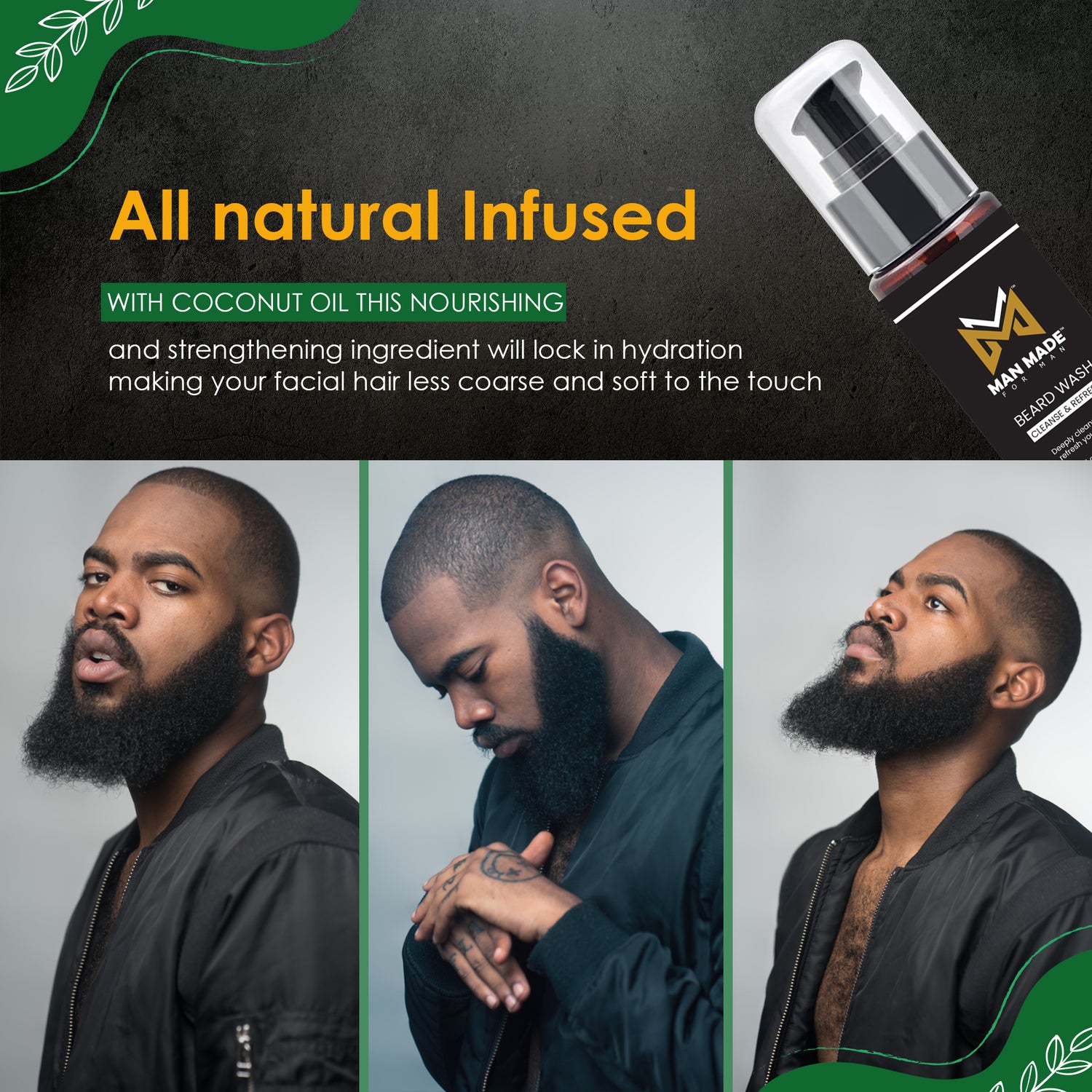 Man Made for Man Beard Wash Cleanser (2 fl oz)