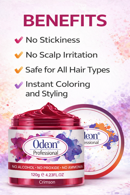 Odeon Professional CRIMSON Hair Color Wax, Temporary Hair Dye for Men &amp; Women  (4.23oz)