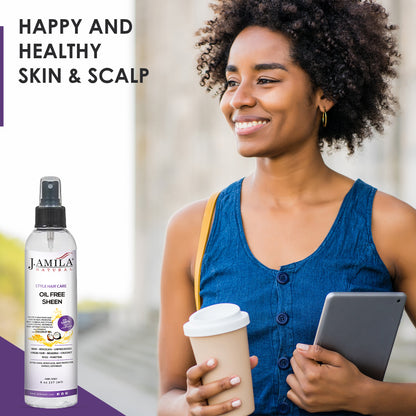 J. AMILA Natural Coconut Oil 6-in-1 Hair Care Pack (Setting Lotion, Cool Scalp, Leave-in Conditioner, Antiseptic, Oil-free Sheen, Silk Smoothing Serum)