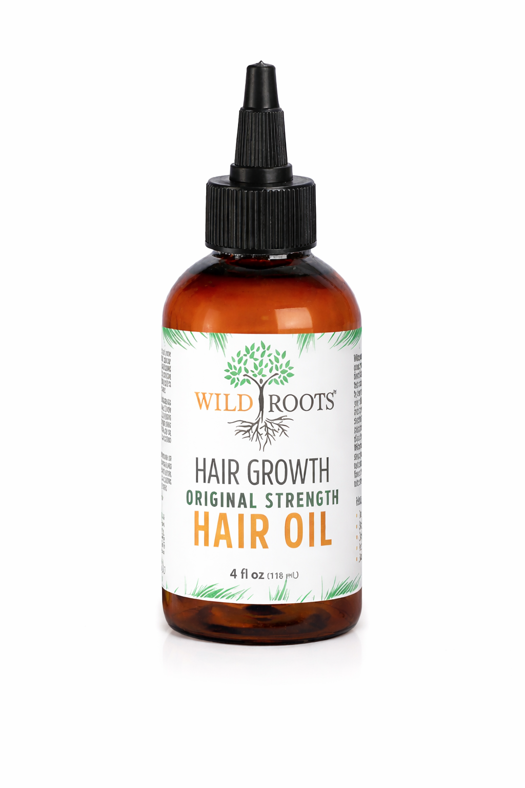 Wild Roots Original Strength Hair Growth Oil – Nourishing Scalp Treatment for Thicker, Stronger Hair (4oz)
