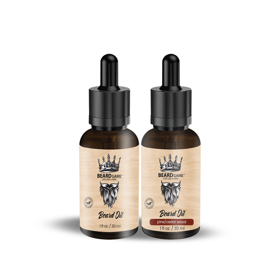 BeardGame Beard Oil &amp; Pine Cedar Wood Oil 1 Fl oz (30ml)