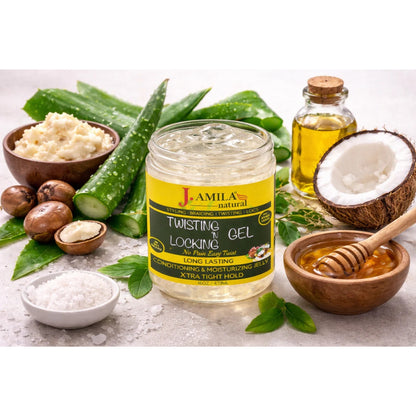 Jamila Natural Award-Winning– Xtra Hold Twisting ‘N Locking Gel (16oz / 473ml)