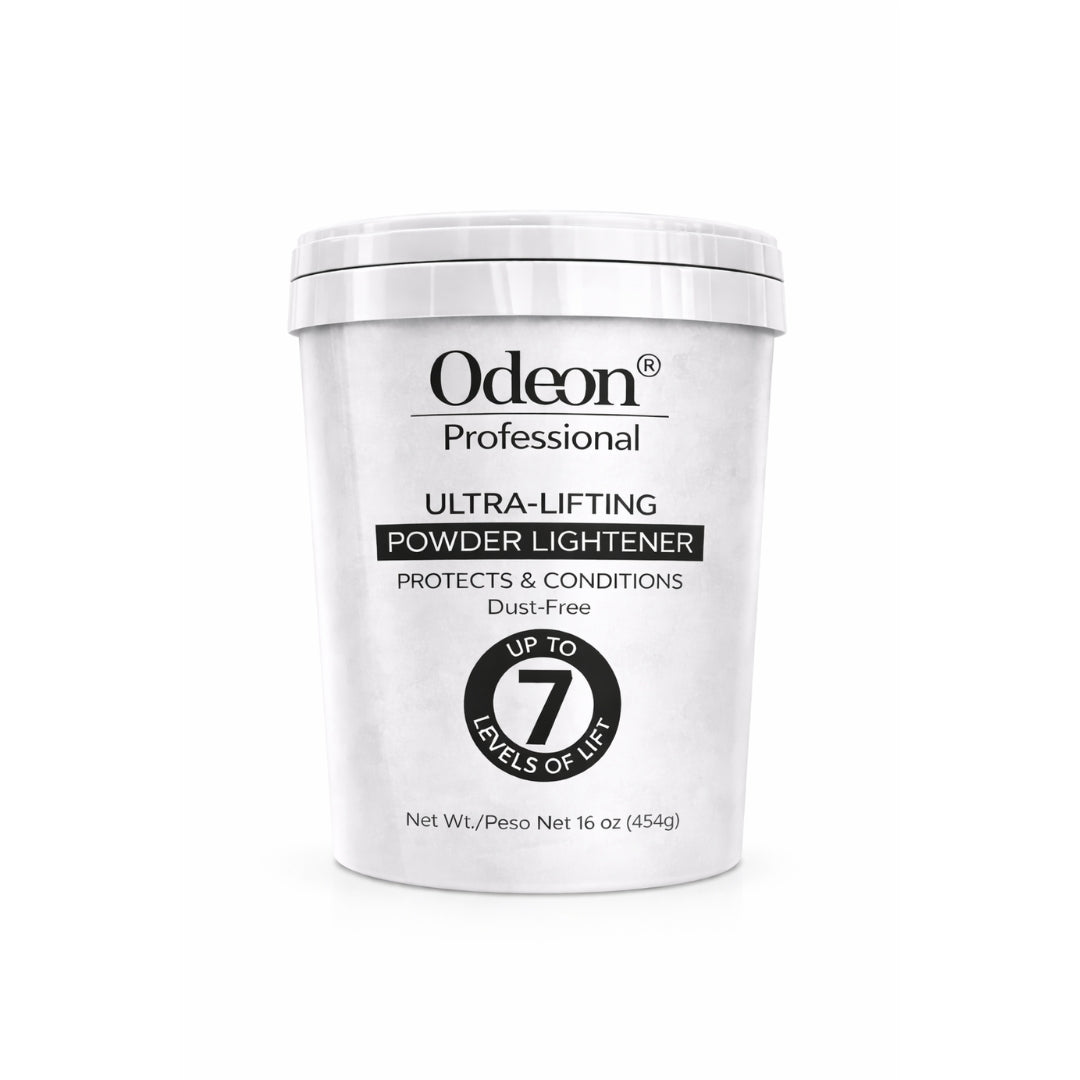 Odeon® Professional Ultra-Lifting Powder Lightener – Dust-Free Bleach, Up to 7 Levels of Lift (4 Oz)