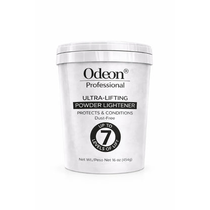 Odeon® Professional Ultra-Lifting Powder Lightener – Dust-Free Bleach, Up to 7 Levels of Lift (4 Oz)