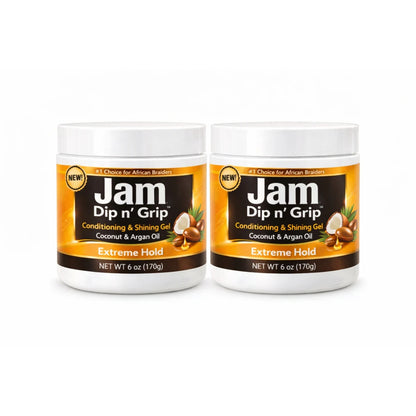 Jam Dip n’ Grip® Extreme Hold Conditioning &amp; Shining Gel 2 Pack (6oz Each)