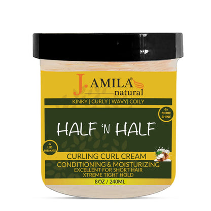 J. AMILA Award-Winning Half N’ Half Curl Cream (8oz)