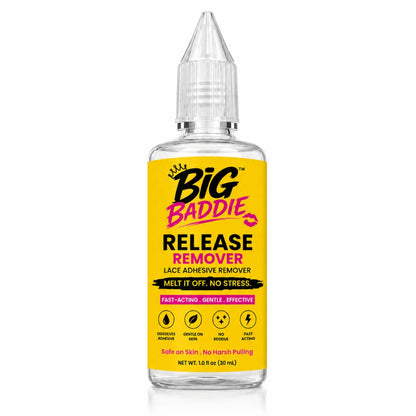 BIG BADDIE Release Remover – Fast-Acting Lace Adhesive Remover for Wigs, Gentle &amp; Residue-Free Formula (1.0oz / 30mL)