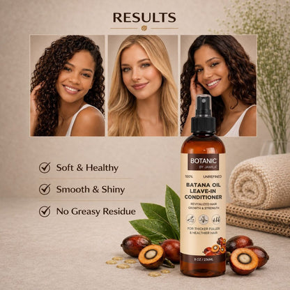 Botanic 100% Unrefined Batana Oil Leave-In Conditioner – Lightweight Moisture &amp; Strength Spray 8 oz