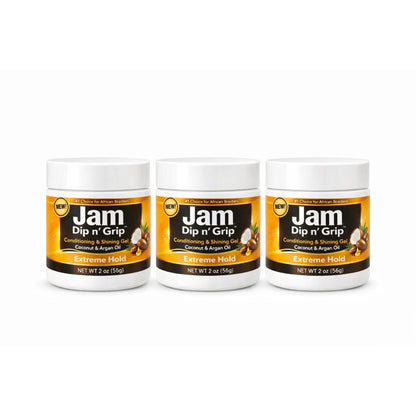 Jam Dip n’ Grip® Extreme Hold Conditioning &amp; Shining Gel 3 Pack (2oz Each)