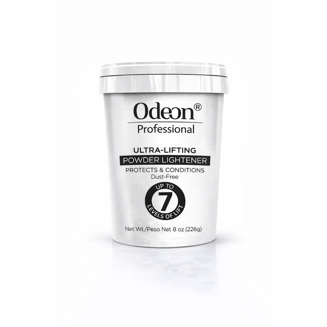 Odeon® Professional Ultra-Lifting Powder Lightener – Dust-Free Bleach, Up to 7 Levels of Lift (8 Oz)