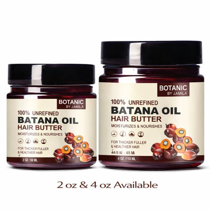 Botanic Hair care Batana Hair Butter 100% Unrefined | Deep Moisture &amp; Strength (2oz &amp; 4oz)