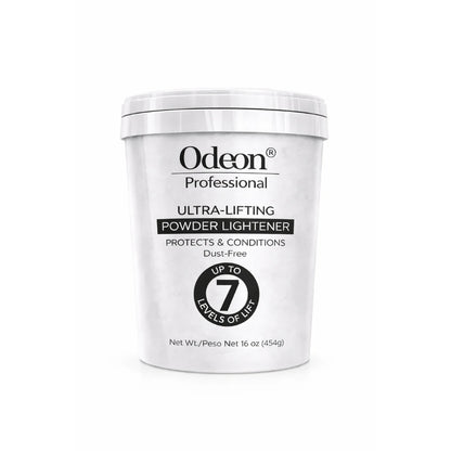 Odeon® Professional Ultra-Lifting Powder Lightener – Dust-Free Bleach, Up to 7 Levels of Lift (16 Oz)