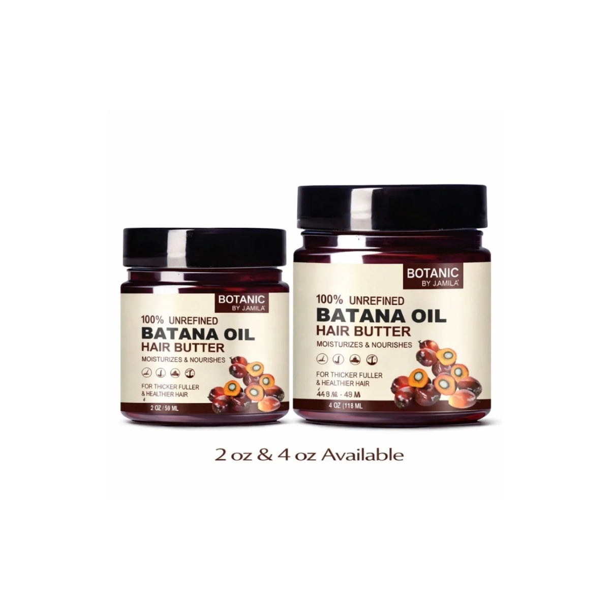 Botanic Batana Hair Butter – 100% Unrefined | Deep Moisture &amp; Strength (2oz &amp; 4oz)