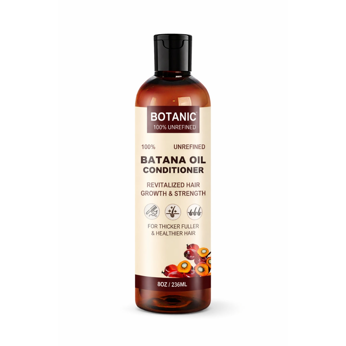 Botanic 100% Unrefined Batana Oil Conditioner – Deep Moisture, Strength &amp; Shine 8 oz